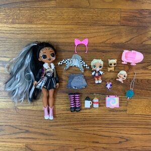 LOL Surprise Doll Girl Baby & Dog w/
 Clothes Boots Baby Stroller Lunchbox Cups